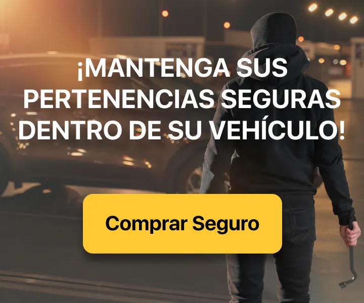 Imagen: Mantenga sus pertenencias seguras dentro de su vehículo. Botón para cotizar seguro