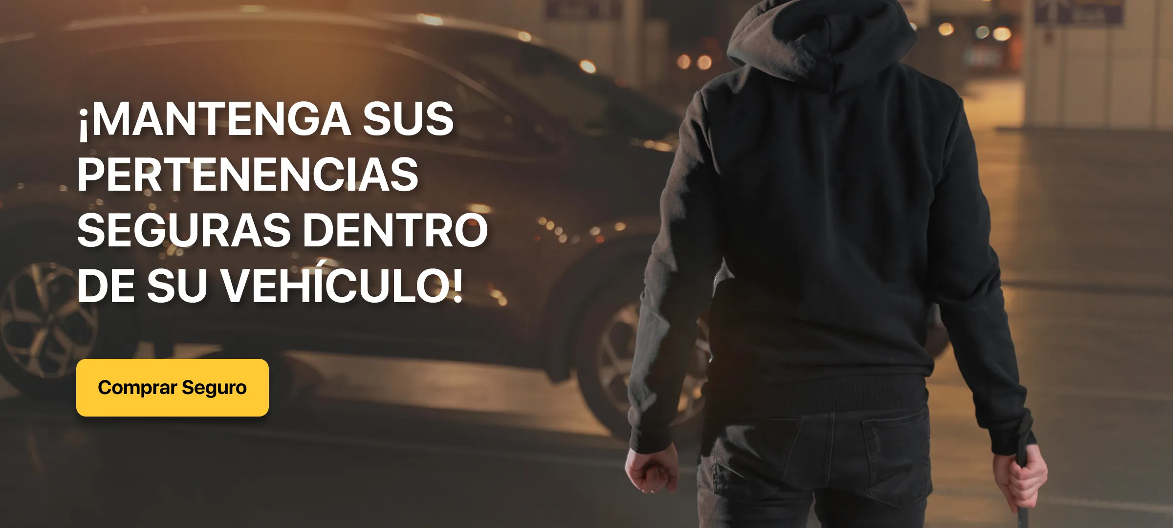Imagen: Mantenga sus pertenencias seguras dentro de su vehículo. Botón para cotizar seguro